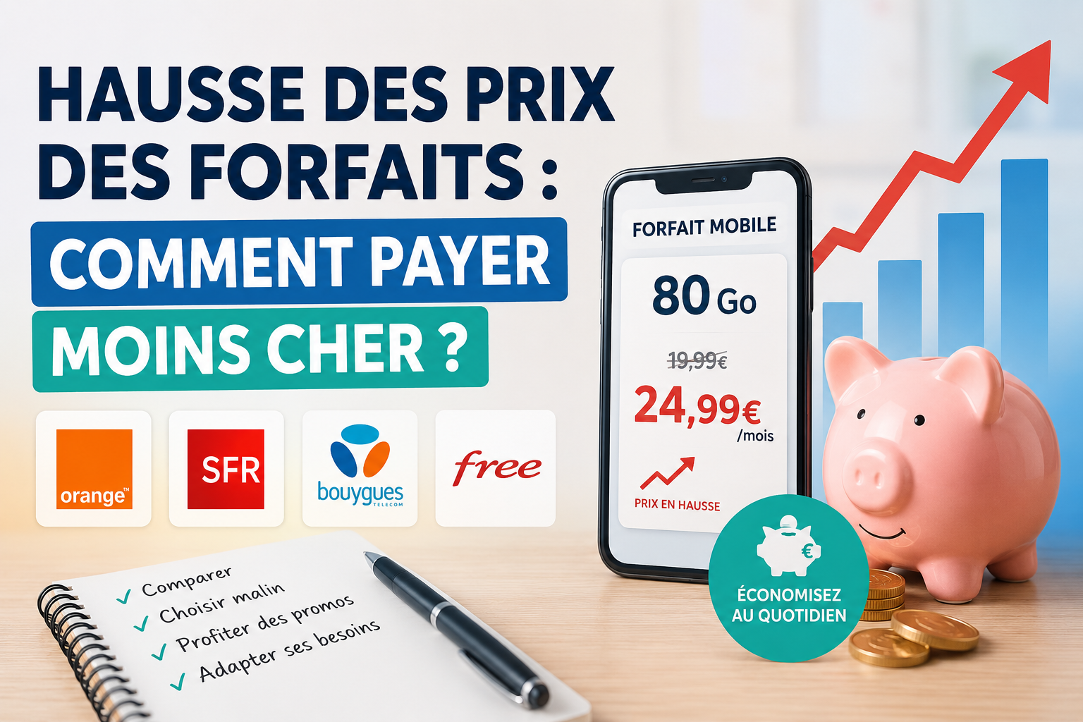Hausse des prix des forfaits : comment payer moins cher ?